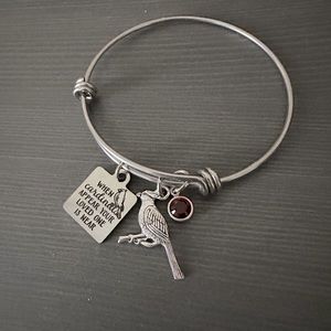 Cardinal charm memorial bracelet